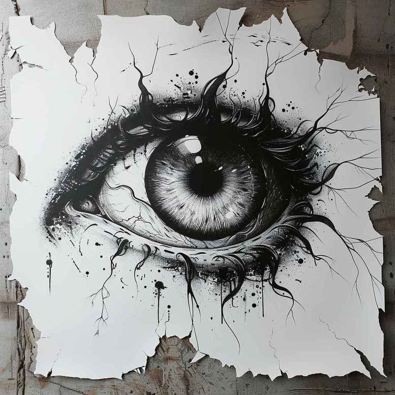eye-with-flower – tattoo design ideas free ai generated – neotraditional-bold-texture – for-wrist-side – Gallery: eyes-inkby-ai