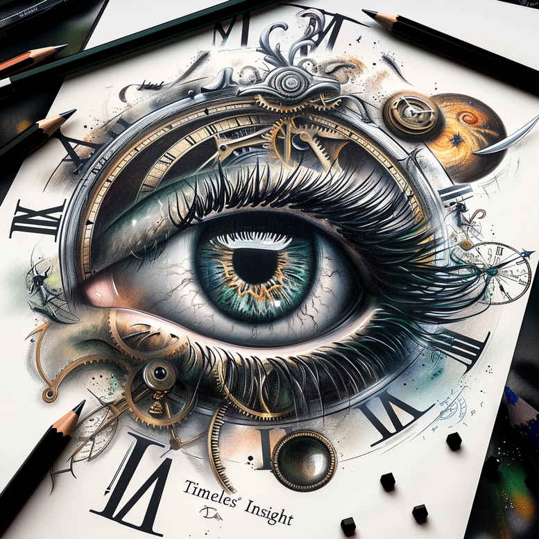 eye-with-leaves – tattoo design ideas free ai generated – realism-contrast-play – for-shin – Gallery: eyes-inkby-ai