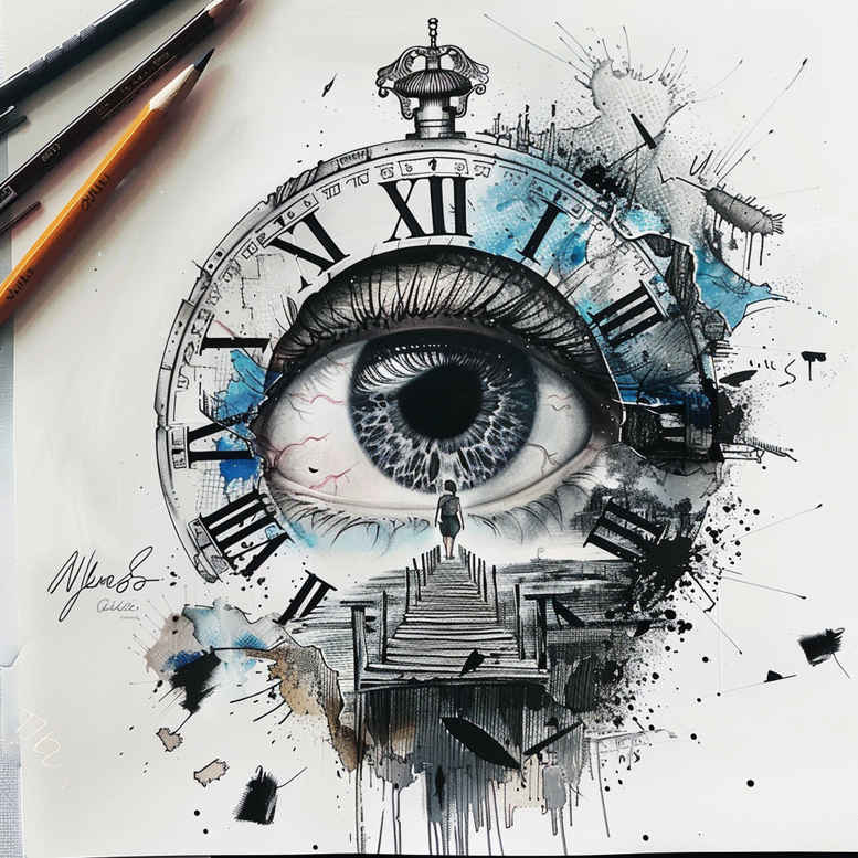 eye-with-line – tattoo design ideas free ai generated – neotraditional-classic-motifs – for-upper-chest – Gallery: eyes-inkby-ai
