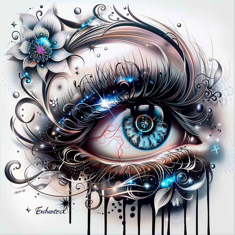 eye-with-moon – tattoo design ideas free ai generated – neotraditional-layered-fill – for-back-shoulder – Gallery: eyes-inkby-ai