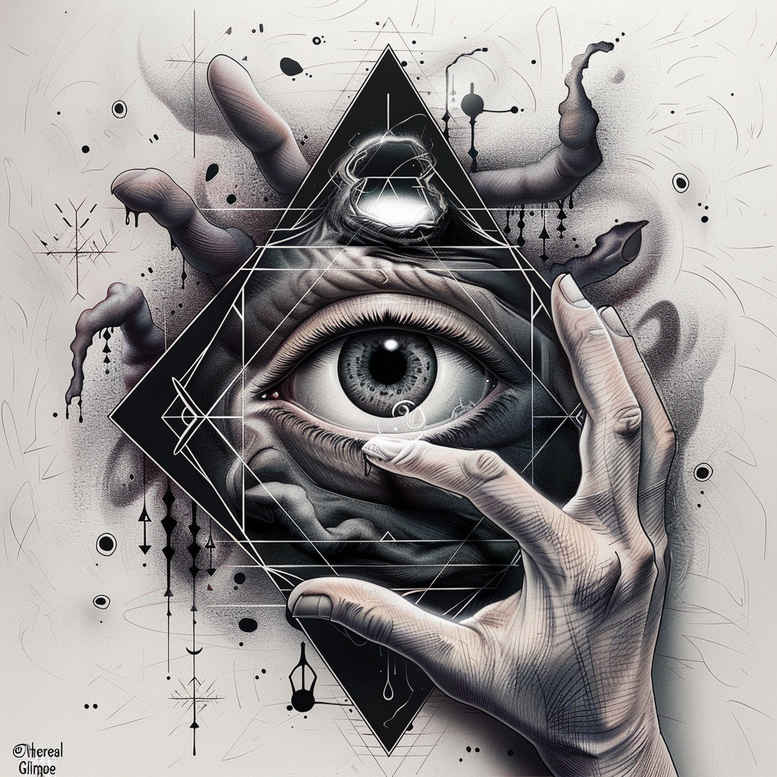 eye-with-ornament – tattoo design ideas free ai generated – realism-realistic – for-lower-arm – Gallery: eyes-inkby-ai