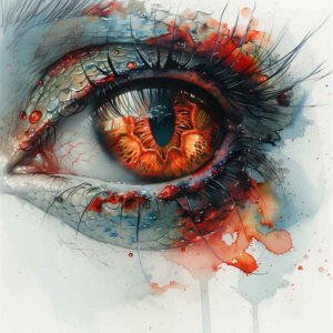 eye-with-reflections – tattoo design ideas free ai generated – neotraditional-soft-blending – for-abdomen – Gallery: eyes-inkby-ai
