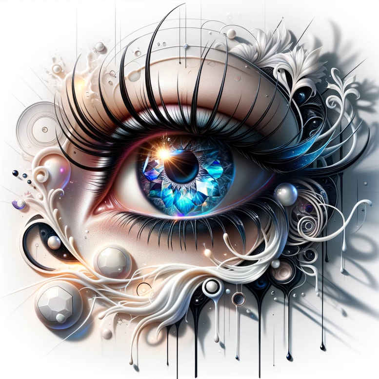 eye-with-shadow – tattoo design ideas free ai generated – surrealism-enigmatic-aura – for-wrist-side – Gallery: eyes-inkby-ai