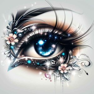 eye-with-shadow – tattoo design ideas free ai generated – surrealism-hallucinogenic – for-ankle – Gallery: eyes-inkby-ai