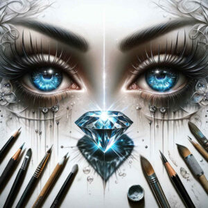 eye-with-sparkle – tattoo design ideas free ai generated – neotraditional-layered-fill – for-side-torso – Gallery: eyes-inkby-ai