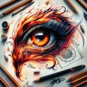 gaze – tattoo design ideas free ai generated – neotraditional-layered-shading – for-toe – Gallery: eyes-inkby-ai
