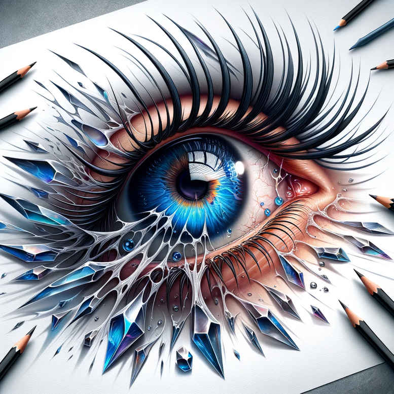 gaze – tattoo design ideas free ai generated – surrealism-phantasmagoric – for-triceps – Gallery: eyes-inkby-ai