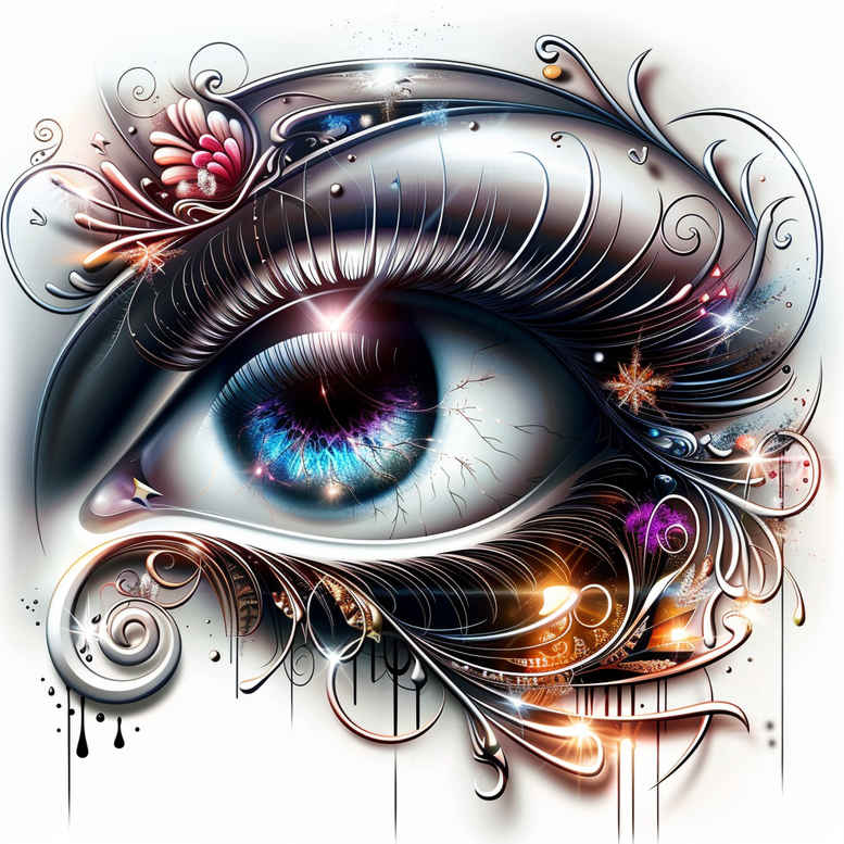 geometric-eye – tattoo design ideas free ai generated – neotraditional-bold-texture – for-upper-back – Gallery: eyes-inkby-ai