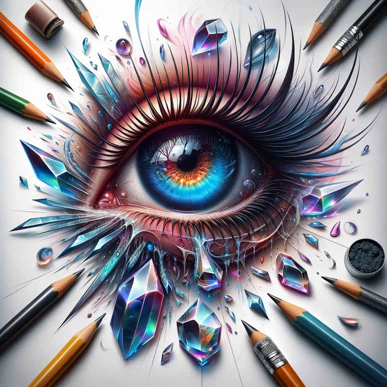 protective-eye – tattoo design ideas free ai generated – neotraditional-color-blending – for-lower-leg – Gallery: eyes-inkby-ai