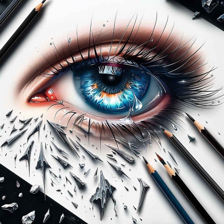 protective-eye – tattoo design ideas free ai generated – realism-fine-lines – for-upper-chest – Gallery: eyes-inkby-ai