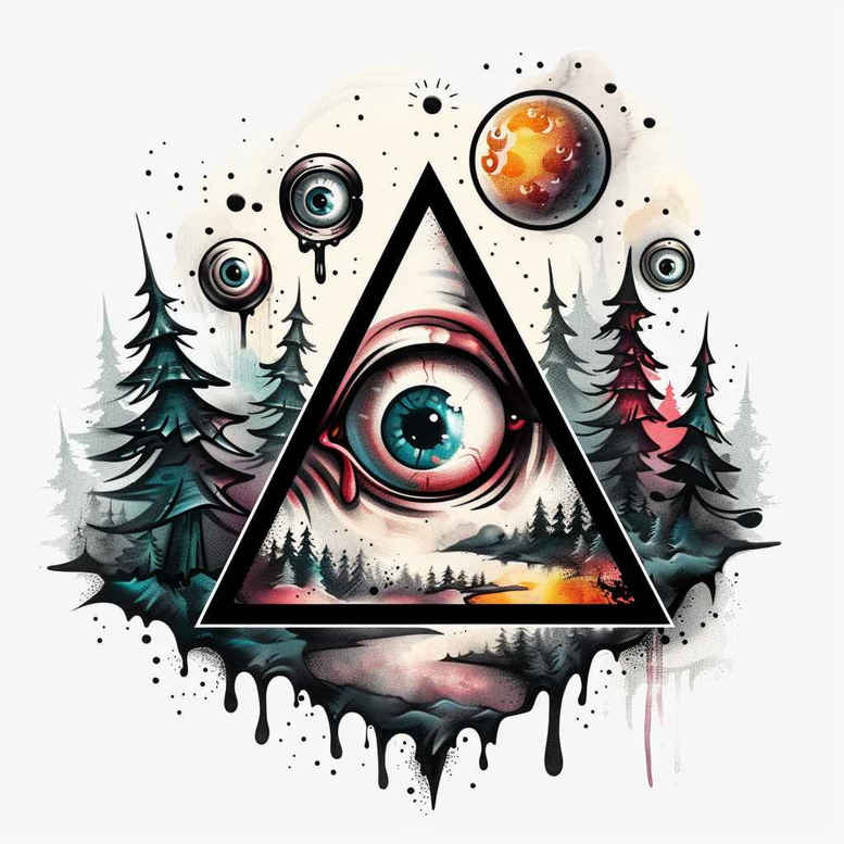 shaded-eye – tattoo design ideas free ai generated – neotraditional-subtle-tone – for-triceps – Gallery: eyes-inkby-ai