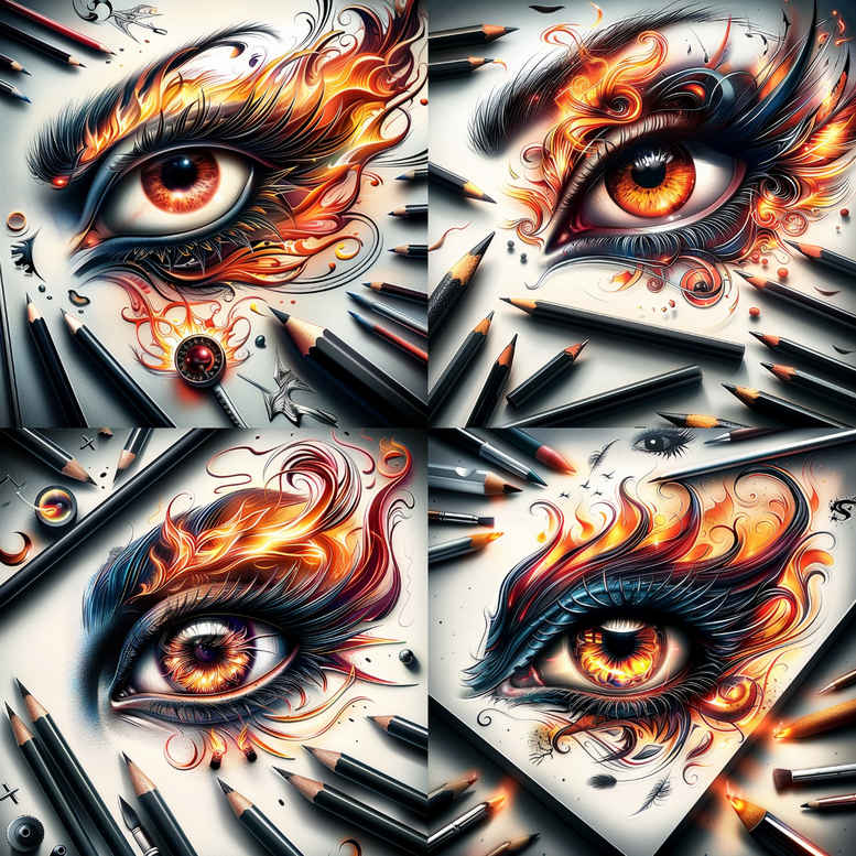 symbolic-eye – tattoo design ideas free ai generated – realism-natural-color-palette – for-lower-back – Gallery: eyes-inkby-ai