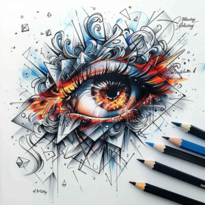 symbolic-eye – tattoo design ideas free ai generated – surrealism-symbolic – for-back – Gallery: eyes-inkby-ai