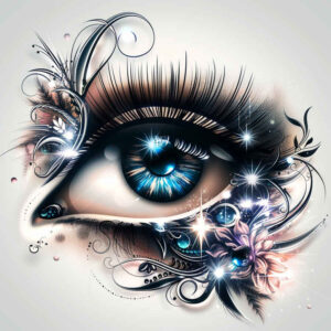 eyes tattoo design ideas expressive color abstract symbol of courage