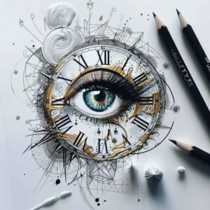 eyes tattoo design ideas hyper-detailed animalistic for thigh