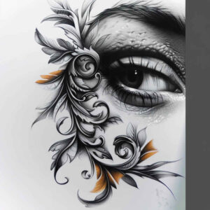 eyes tattoo design ideas cinematic close-up for arm
