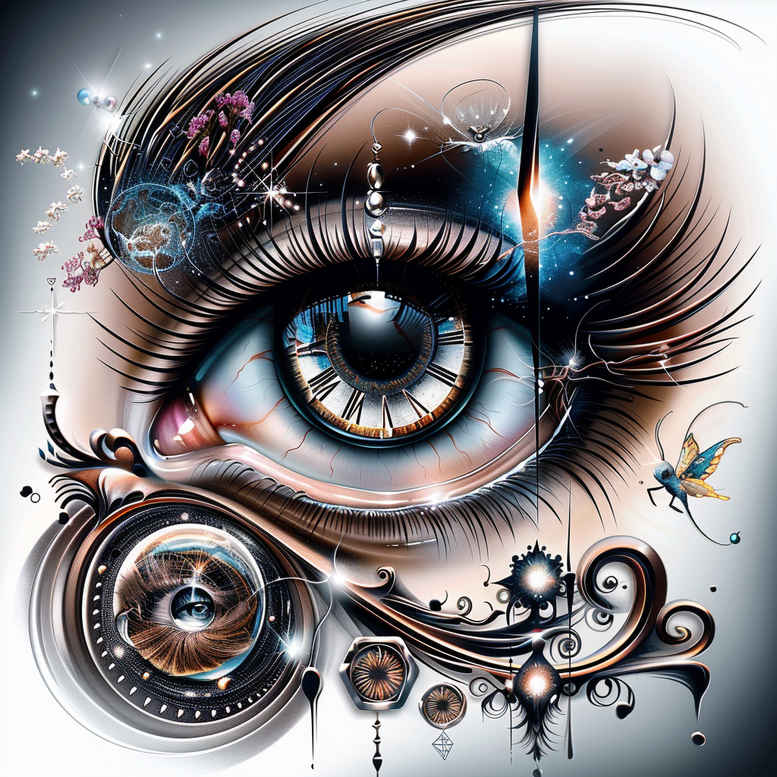 eyes tattoo design ideas enigmatic aura close-up for elbow