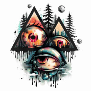 eyes tattoo design ideas phantasmagoric close-up strength and power