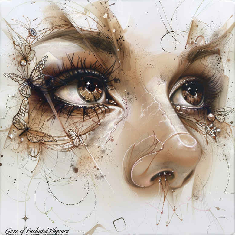 eyes tattoo design ideas Surrealism ethereal glow detailed determination and power