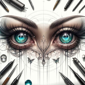eyes tattoo design ideas abstract dramatic determination and power