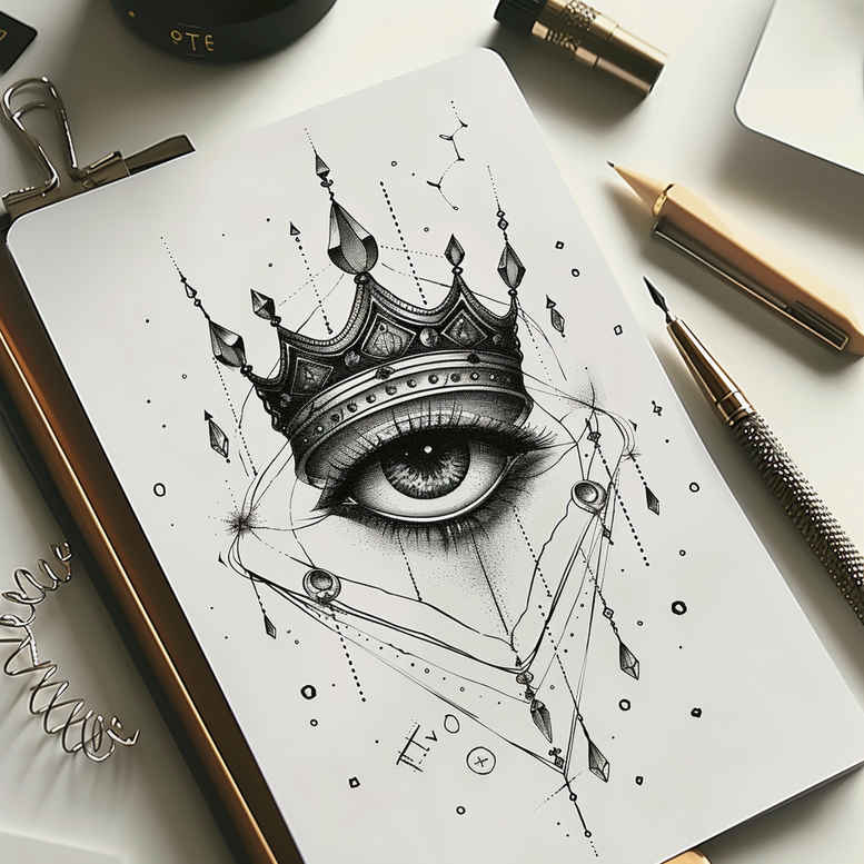 eyes tattoo design ideas Realism inner glow expressive for abdomen