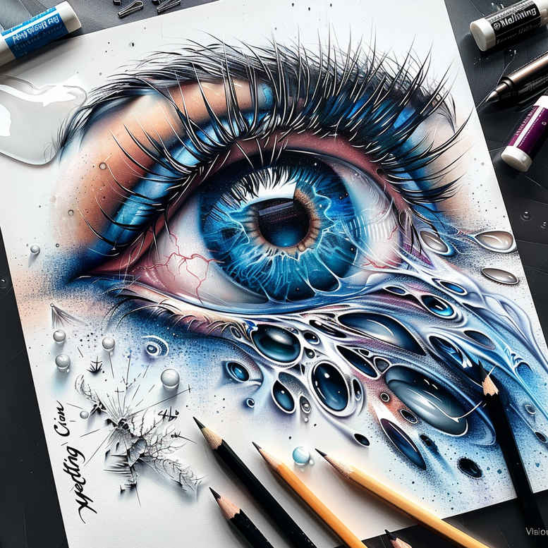 eyes tattoo design ideas wide-angle eye contour endurance and power