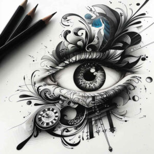 eyes tattoo design ideas bold texture eye contour for upper shoulder