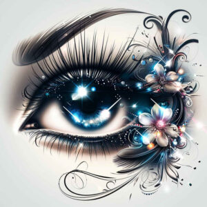 eyes tattoo design ideas Realism hyper-realistic glowing embodying resilience