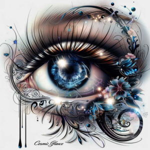 eyes tattoo design ideas Surrealism enigmatic light glowing symbolising endurance