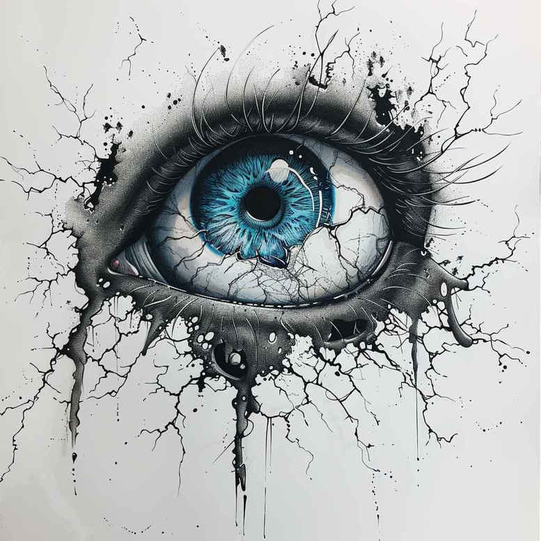 eyes tattoo design ideas Surrealism hyperreal human strength and power