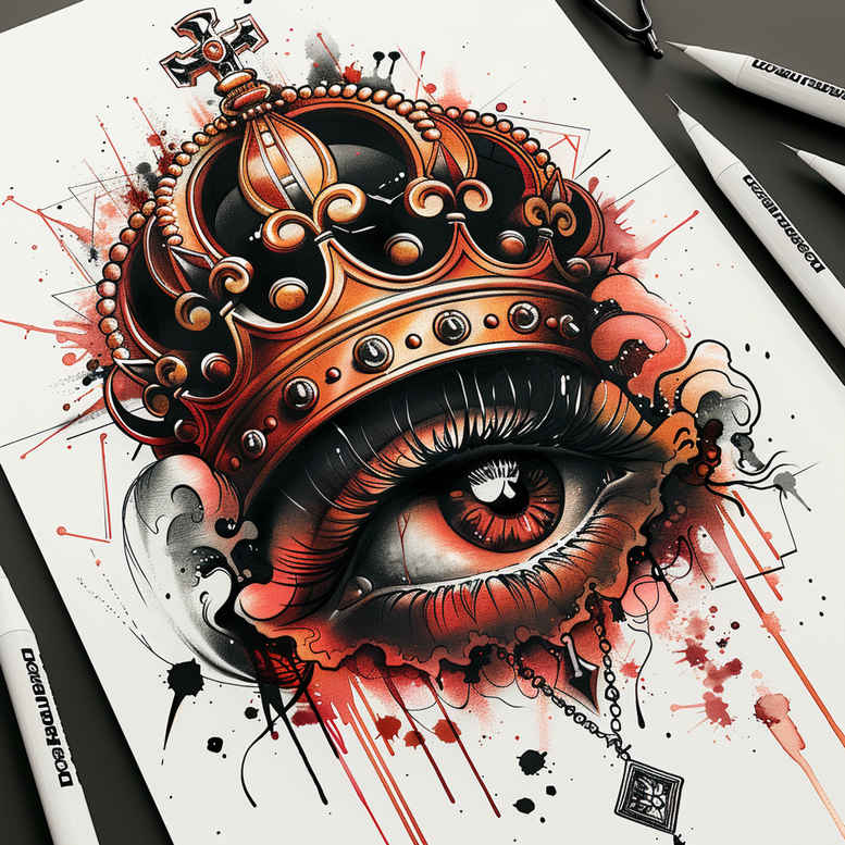 eyes tattoo design ideas clean lines iris detail resilience and power