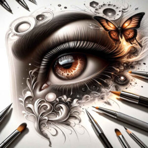 eyes tattoo design ideas volume effect lifelike for fingers