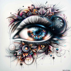 eyes tattoo design ideas enigmatic aura light reflection stands for courage