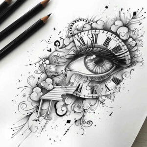 eyes tattoo design ideas fisheye mysterious for sternum