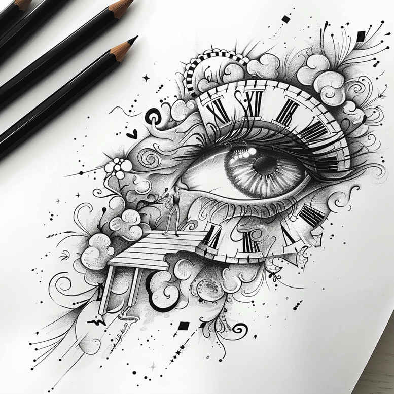 eyes tattoo design ideas fisheye mysterious for sternum
