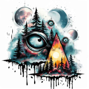 eyes tattoo design ideas color saturation mystical for calf