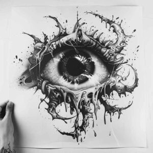 eyes tattoo design ideas Realim light and shadow play mystical for fingers