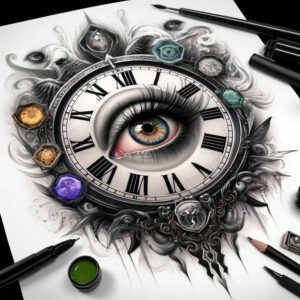 eyes tattoo design ideas Realism realistic proportions mystical for upper thigh