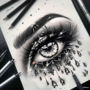 eyes tattoo design ideas Surrealism bizarre natural for collarbone