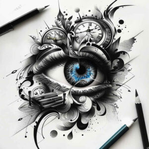 eyes tattoo design ideas Realism studio quality natural symbol of endurance
