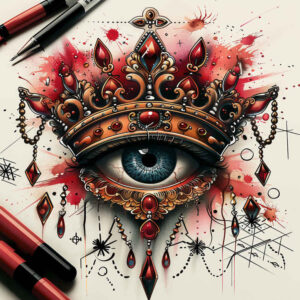 eyes tattoo design ideas smooth gradients realistic stands for determination