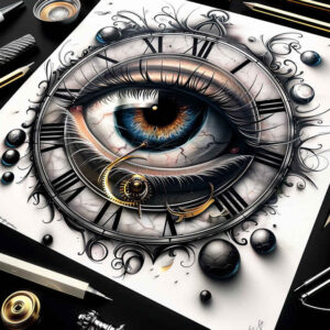 eyes tattoo design ideas modern classic shadow play represents resilience