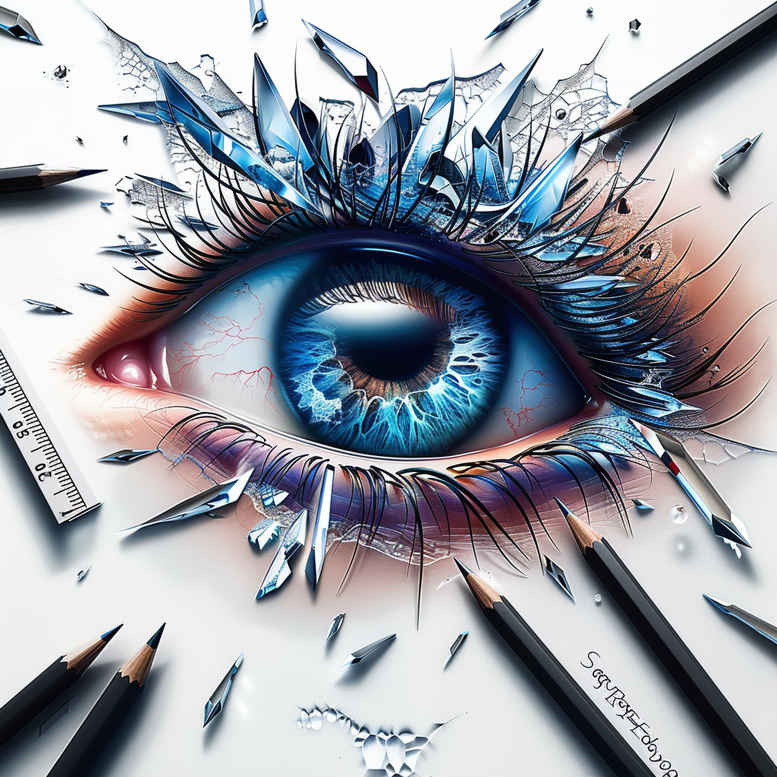 eyes tattoo design ideas glossy shadow play symbol of determination
