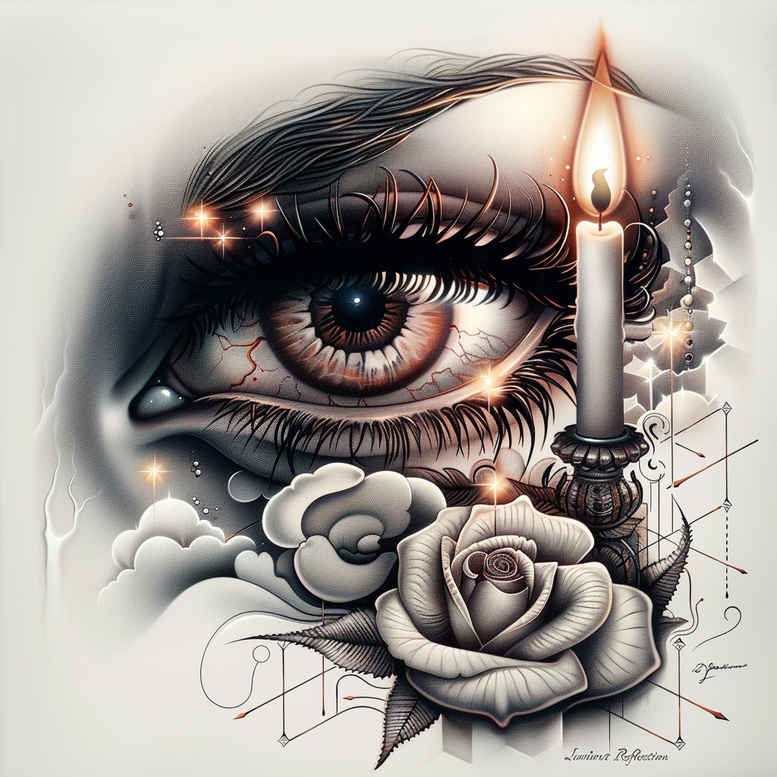 eyes tattoo design ideas Realism textured skin sharp courage and power