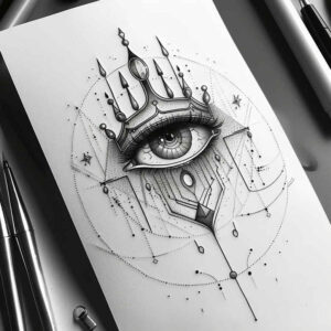 eyes tattoo design ideas soft touch stylized for upper arm