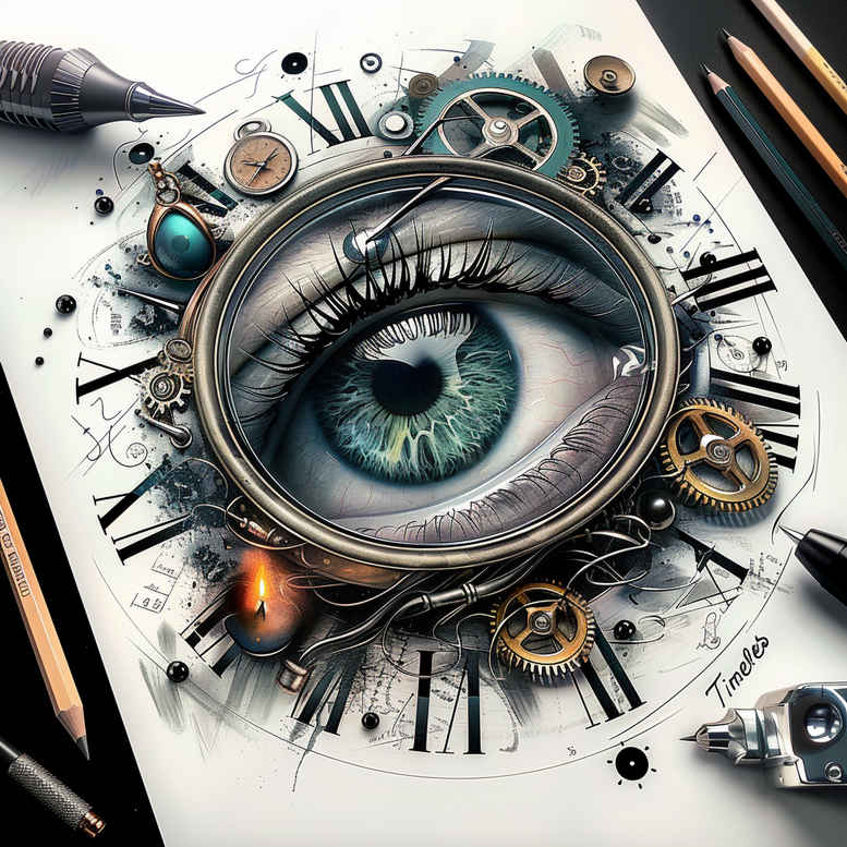 eyes tattoo design ideas Surrealism morphic transformation stylized perseverance and power