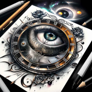 eyes tattoo design ideas Realism natural contours surreal for hip