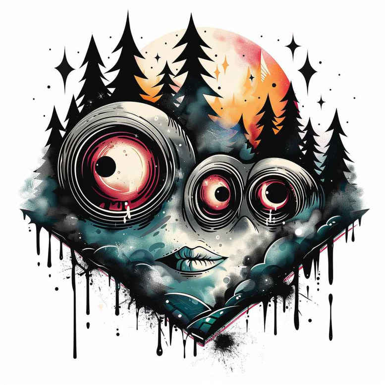 eyes tattoo design ideas soft-focus symbolic for ankle