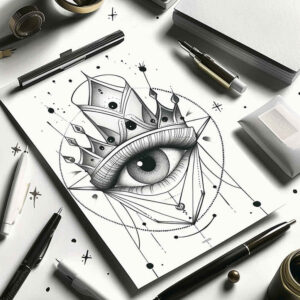 eyes tattoo design ideas Realism natural look symbolic for lower arm