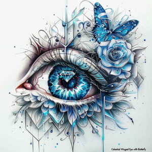 eyes tattoo design ideas Surrealism illusionary symbolic for lower thigh
